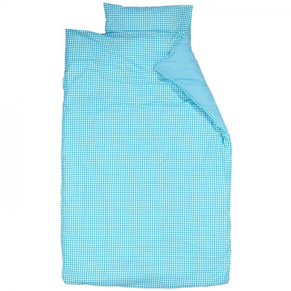 Taftan Bettwäsche Karo türkis Gr. 100x135