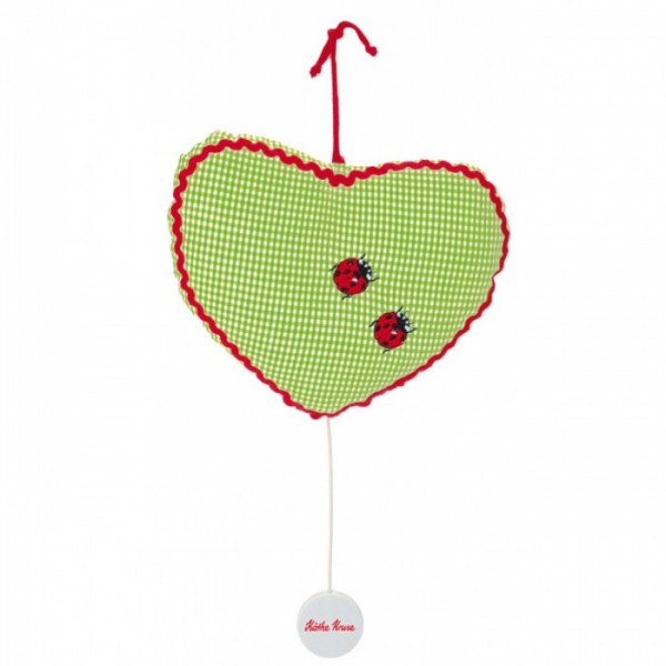 Käthe Kruse Spieluhr Herz mit Marienkäfer