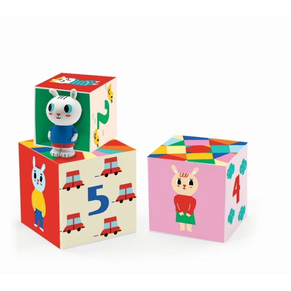 Djeco Stapelwürfel Bunnybloc 18+