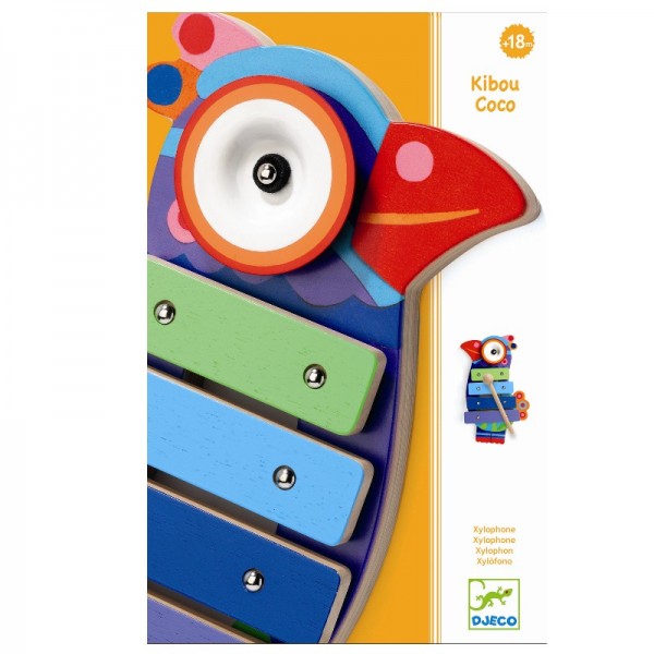 Djeco Xylophon Vogel Kikou Coco 2+