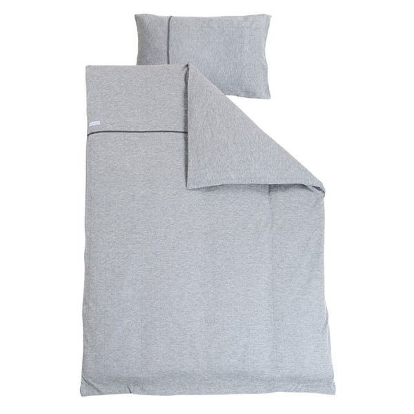 Little Dutch Kinderbettwäsche Grey Melange 100x140