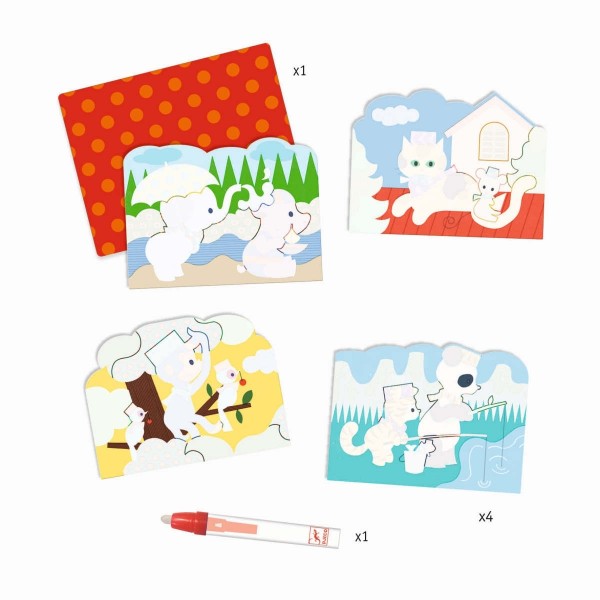 Djeco Malen Zauberbilder Draussen versteckt 18+