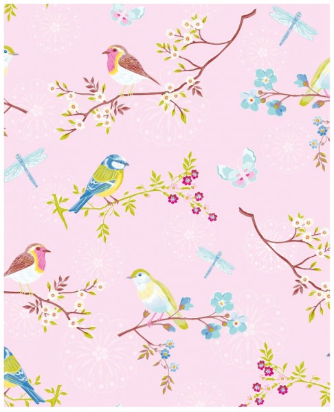 Pip Tapete Early Bird pink