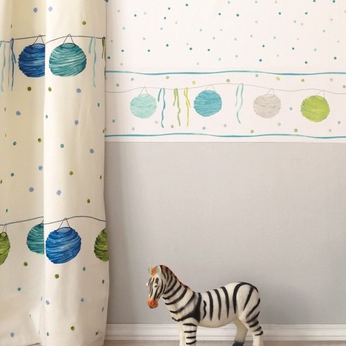 Camengo Punkte Tapete blau/beige 9820130