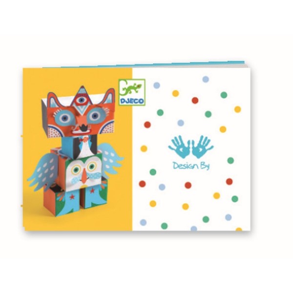 Djeco Papierkunst lustige Tiere 3+