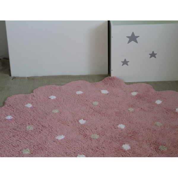 Lorena Canals Kinderteppich GALLETITA rund rosa