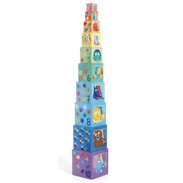 Djeco Stapelturm Regenbogen 1+
