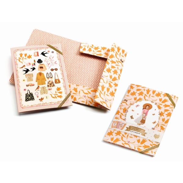 Djeco 2 Sammelmappen A5 mit Gummiband Tinou