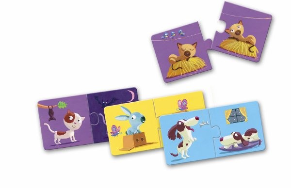 Djeco Duo Puzzle Gegensätze 2+