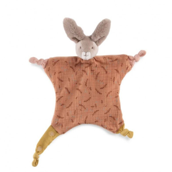 Moulin Roty Trois Lapins Schmuestuch Kaninchen rot