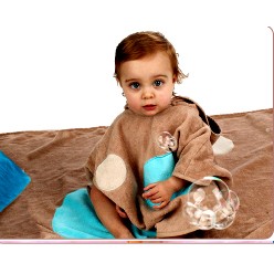 Bemini Babyboum Badeponcho Melow Round cacao