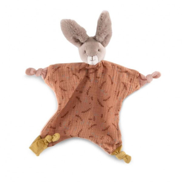 Moulin Roty Trois Lapins Schmuestuch Kaninchen rot
