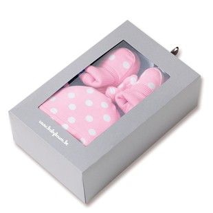 Babyboum Geschenkset Mütze + Schuhe Candy