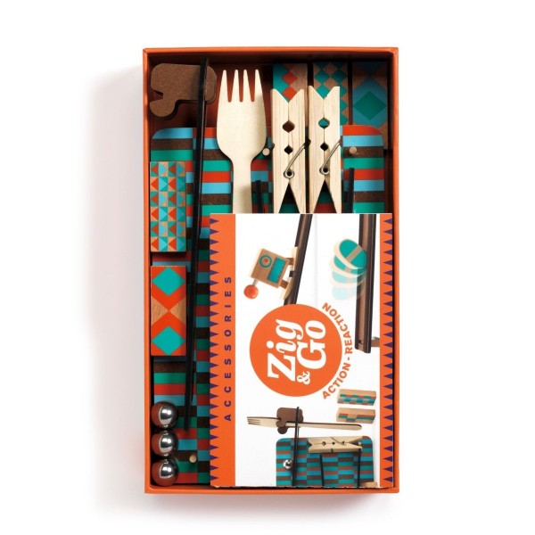 Djeco Kettenreaktionsspiel Zig and Go Fork 8+