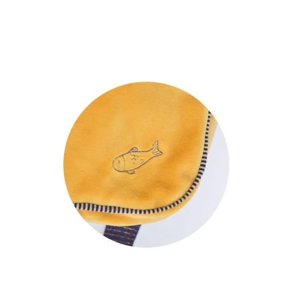 Moulin Roty Les Moustaches Rucksack Kater Lulu gelb