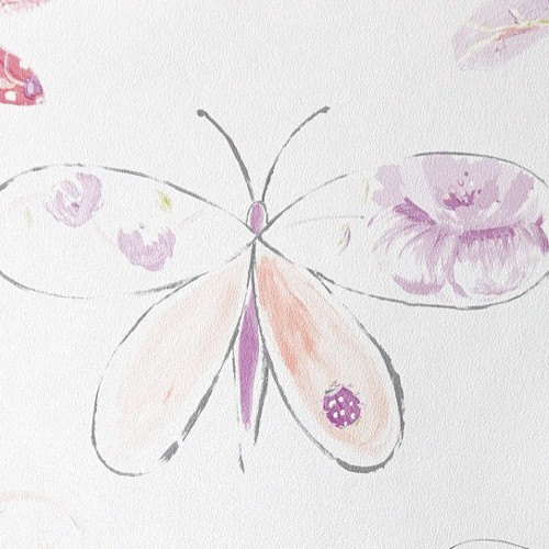 Caselio Oh La La Tapete Schmetterlinge lila 66185094