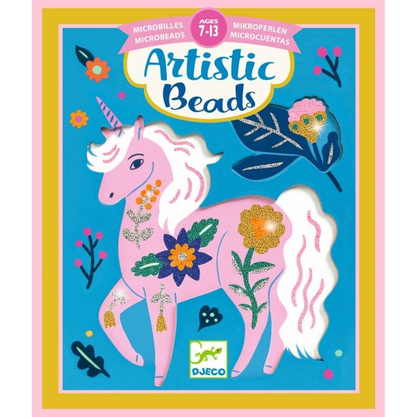 Djeco Bastelset Artistic Beads Einhorn und Freunde 7+
