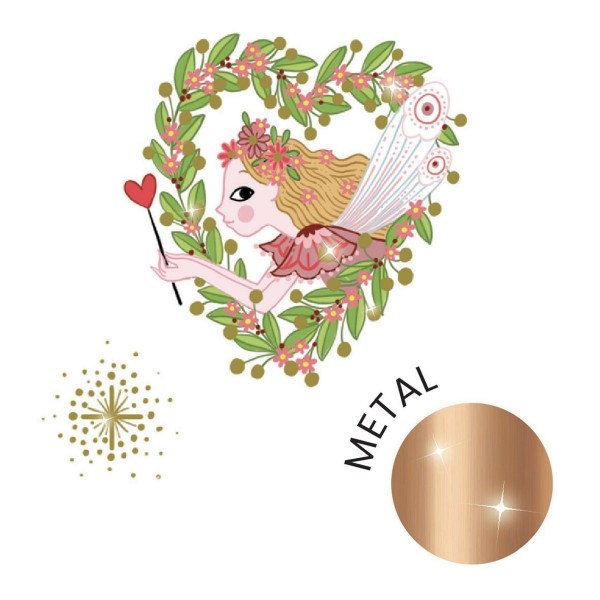 Djeco Tattoos Elfenfreunde mit Metallic Effekten 3+