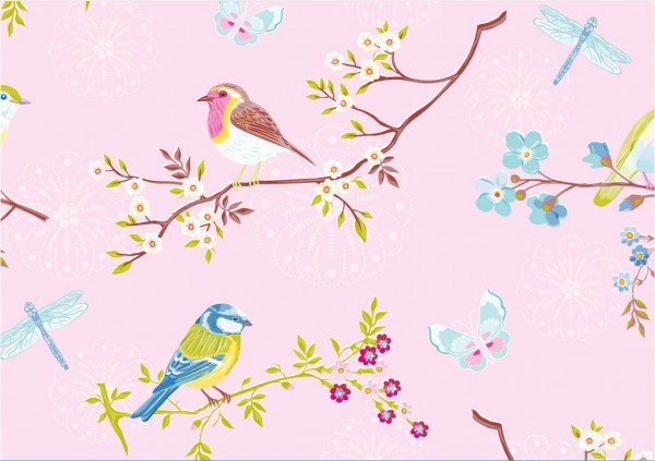 Pip Tapete Early Bird pink
