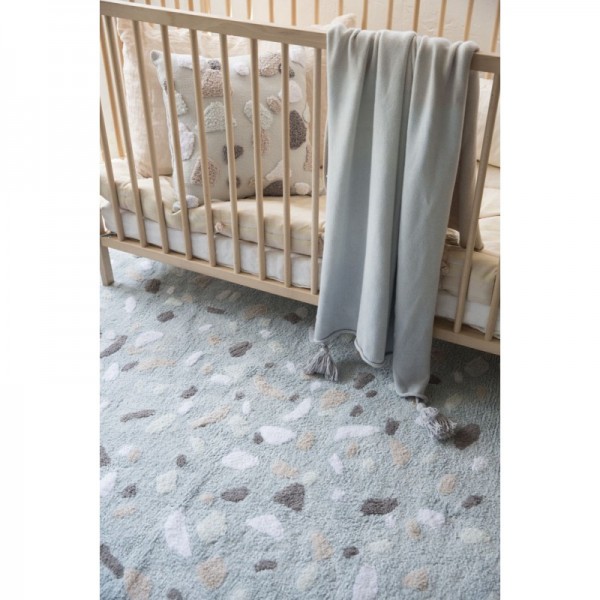 Lorena Canals Kinderteppich Terrazzo Aqua 140x200cm