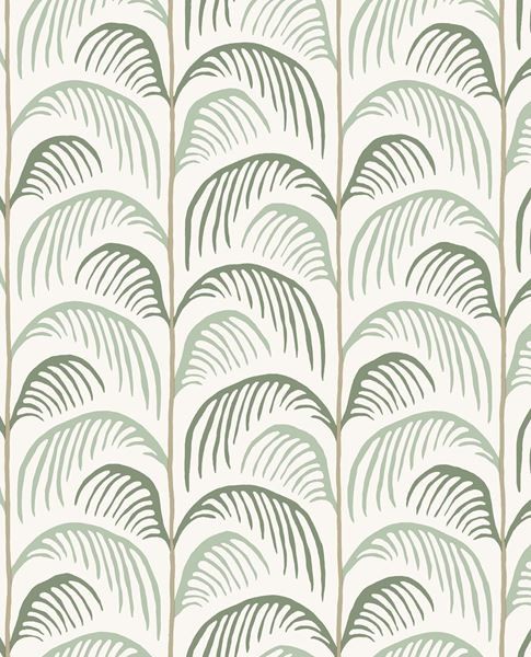 Eijffinger Mini Me Kindertapete Blätter grün beige