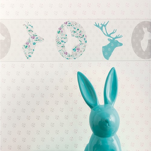 Caselio OhLaLa Tapete Blüten grau 66289000