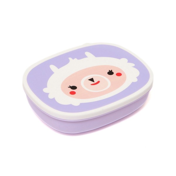 Petit Monkey Lunchbox Brotdose Alpaka lila
