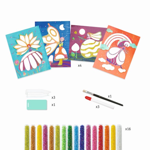 Djeco Kollagen Perlenbilder Zauberwelt 7+