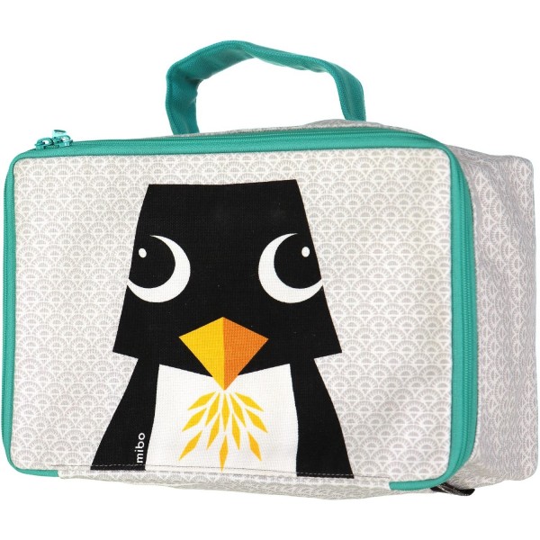 Coq en Pate Kosmetikkoffer Pinguin Mibo grau