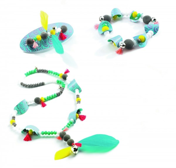 Djeco Schmuck basteln Knallige Farbenpracht 6+