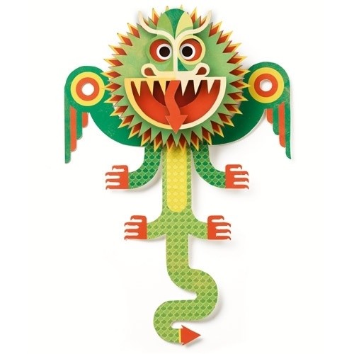 3D Wandbild Pop-up Dragon