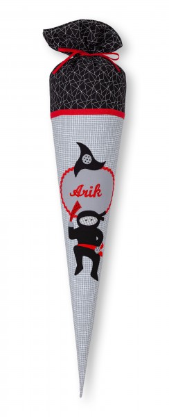 Crepes Suzette Schultüte mit Namen Ninja Kämpfer