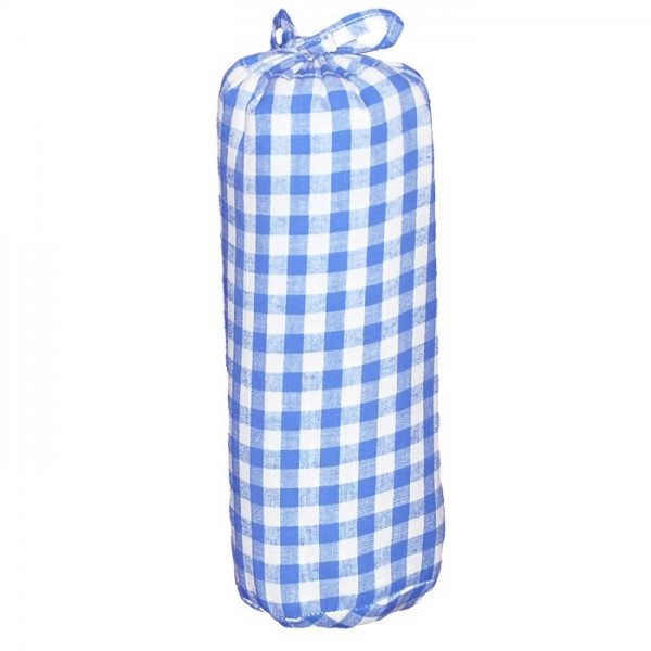 Taftan Spannbettlaken vichy Karo 7mm hellblau 70x140cm