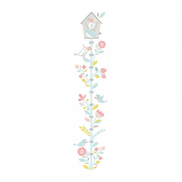 Lilipinso Wandaufkleber Messlatte Vogelhaus