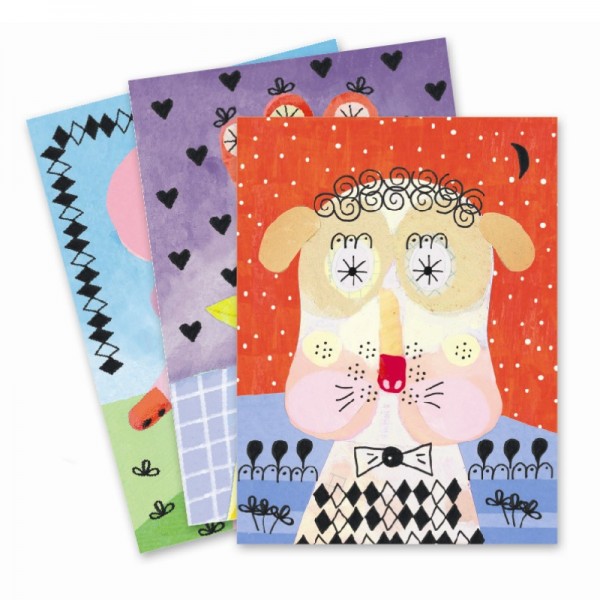 Djeco Stempelset Fell und Federn 6+