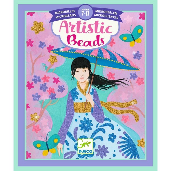 Djeco Bastelset Artistic Beads Rund um die Welt 7+
