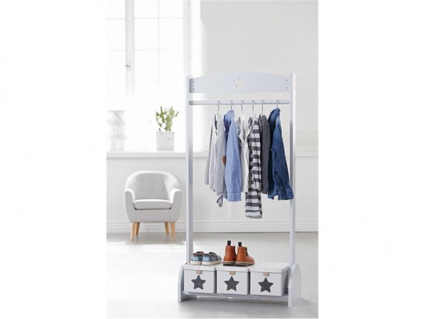 Kids Concept Schuhboxen Kartons Sterne Natur Grau