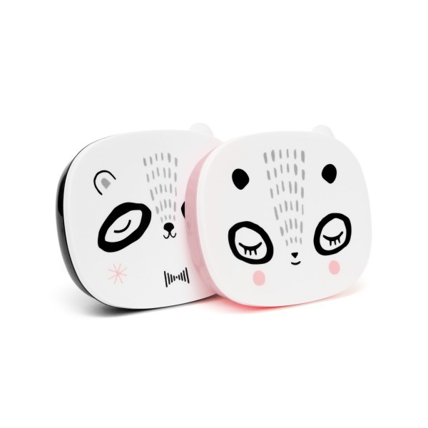Petit Monkey Lunchbox Brotdose Panda weiss rosa