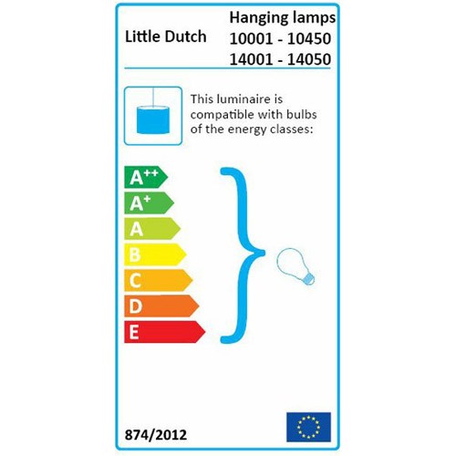 Little Dutch Hängelampe rund weiß mit Rosen
