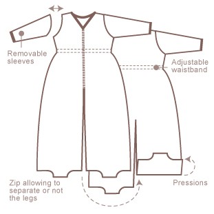 Bemini Babyboum Schlafsack Nicky Velvet frost 90cm