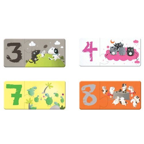 Janod Duo Puzzle Zahlen 3+