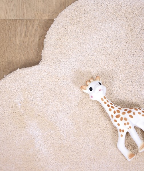 Lilipinso Kinderteppich Baumwolle Wolke Puderrosa