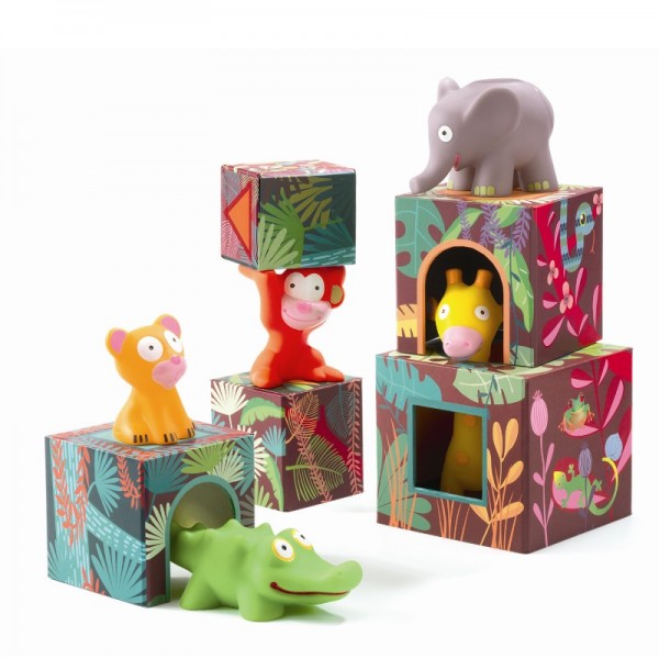 Djeco Stapelturm Maxi Topanijungle 1+