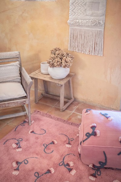 Lorena Canals waschbarer Kinderteppich English Garden Rosa