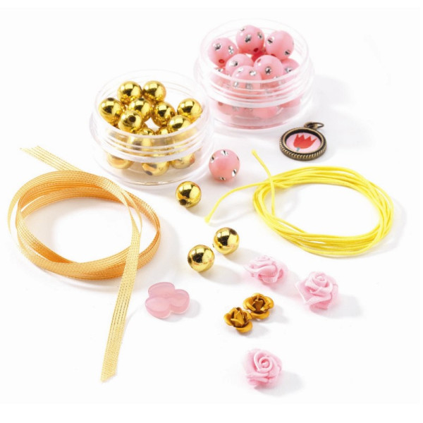 Djeco Bastelset Perlen und Blumen 7+