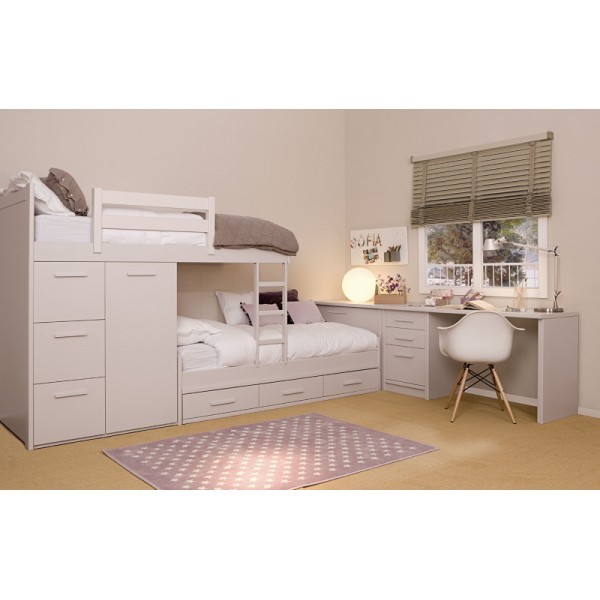 Lorena Canals Kinderteppich lila Sterne weiss 120x160cm