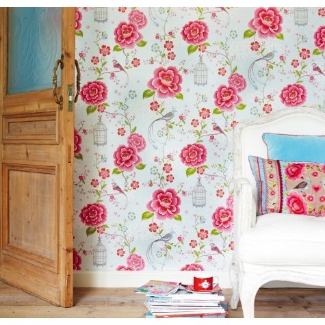 PiP Studio Tapete Birds in Paradise pink 313010