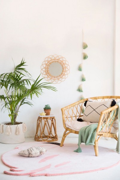 Lorena Canals Teppich Lola the Flamingo Rosa 150x160