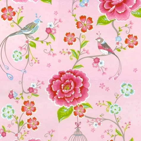 PiP Studio Tapete Birds in Paradise pink 313010