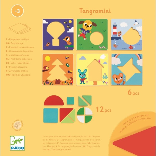 Djeco Lernspielzeug Tangramini 3+